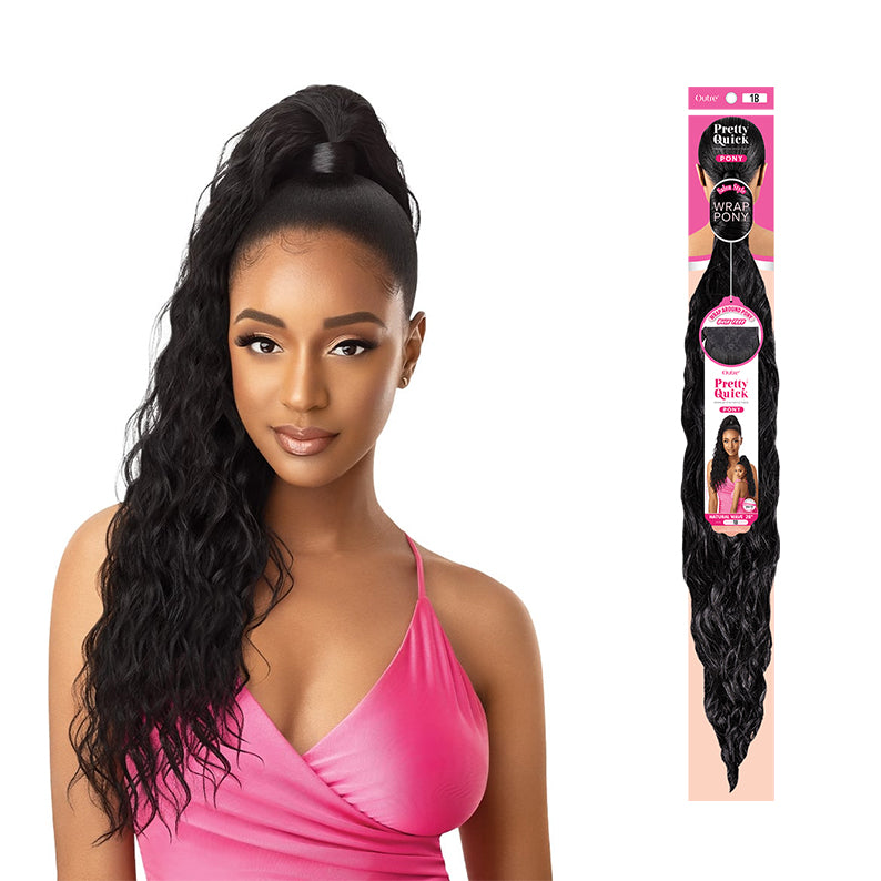 OUTRE Pretty Quick Pony Natural Wave 28"