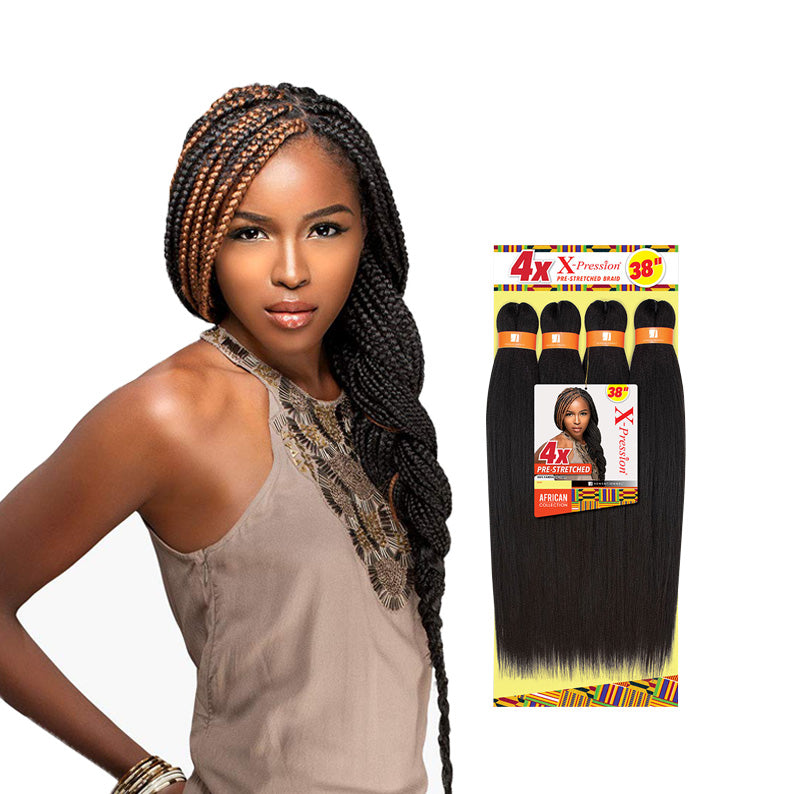 Sensationnel 4x X Pression Pre Stretched Braid 38″ Hera Beauty