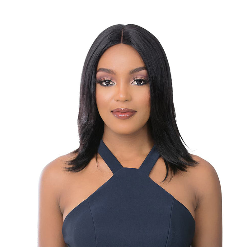 IT'S A WIG 100% Human Hair Skin Top T-part Wig - SHARDE