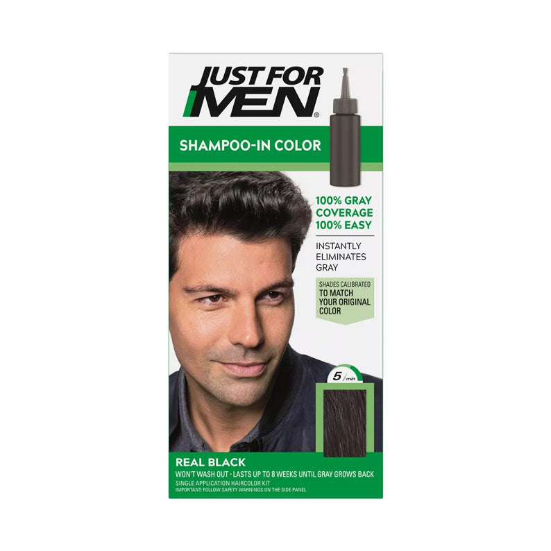Kit de coloration capillaire JUST FOR MEN - Noir véritable