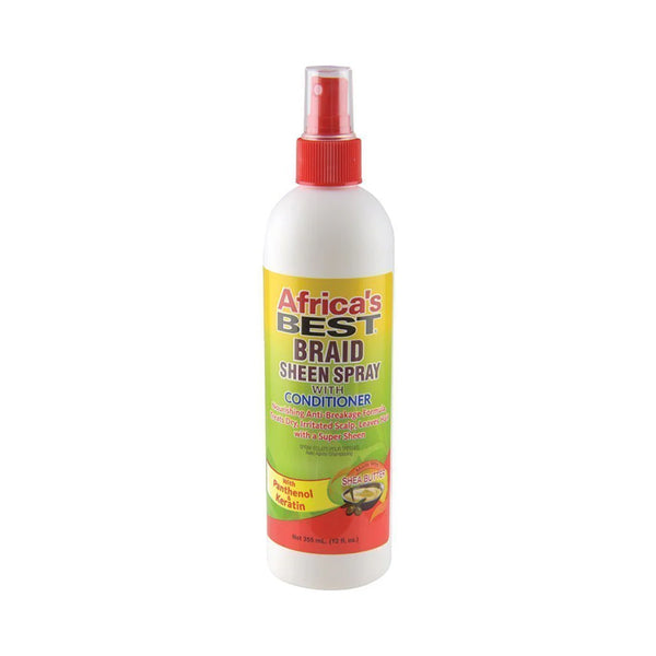 Spray brillance pour tresses avec revitalisant AFRICA'S BEST 12 oz