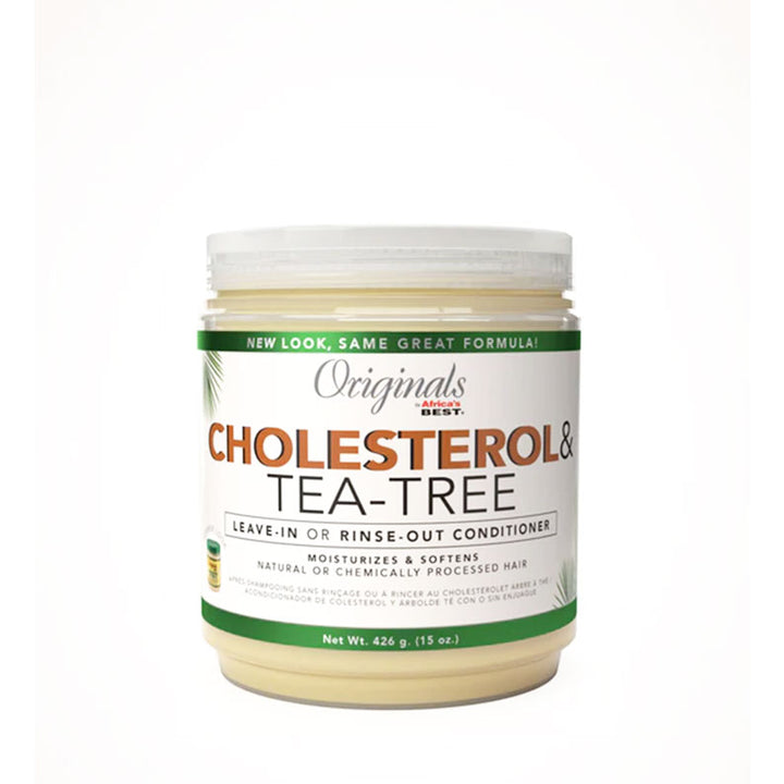 AFRICA'S BEST ORIGINALS Cholesterol & Tea-Tree Leave-In or Rinse-Out Conditioner 15oz