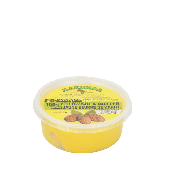 MAKUMBA 100% NATURAL SHEA BUTTER [YELLOW WHIPPED] 8oz