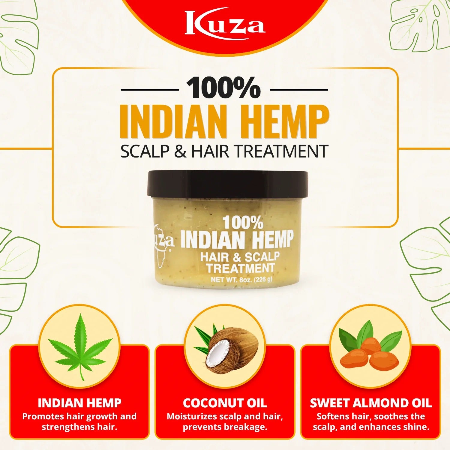 100% Indian Hemp Scalp & Hair Treatment Jumbo Size