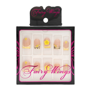 FAIRY WINGS Handmade Nails Square Short [W0111]