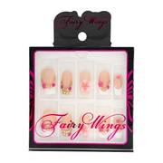 FAIRY WINGS Faux Ongles Faits À La Main Carré Régulier [W0121]