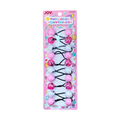 #16088 JOY Twin Bead Ponytailers [Assorted Colors]