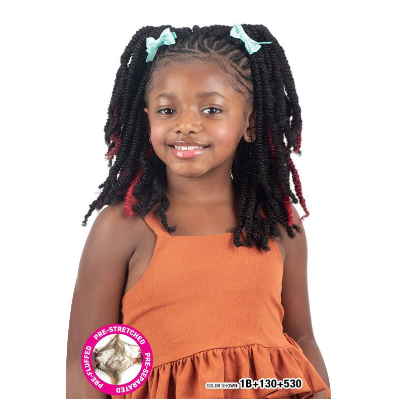 SHAKE N GO FREETRESS 3x Kids Pre Fluffed Poppin' Twist 12"