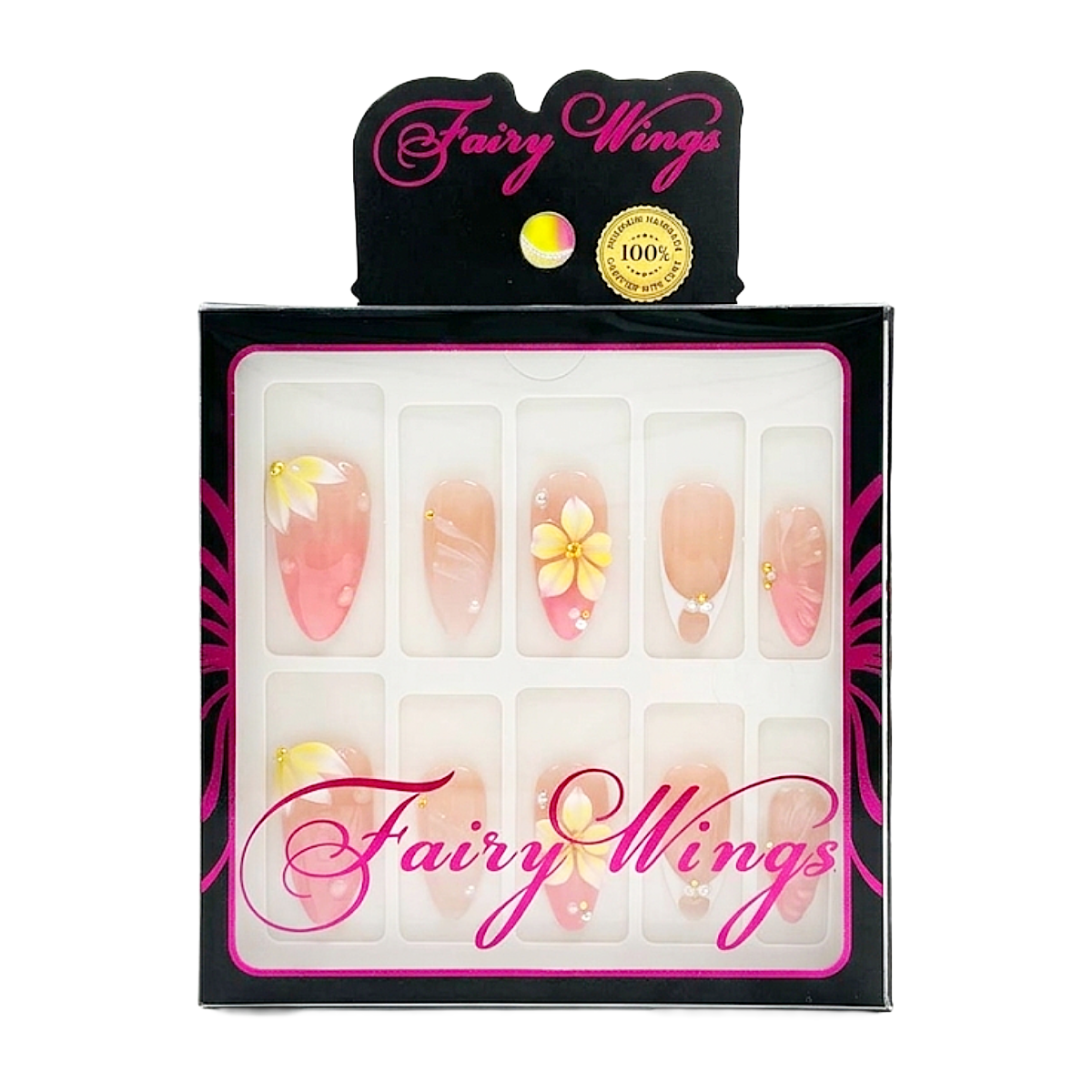 FAIRY WINGS Handmade Nails [Almond Regular] #W0021