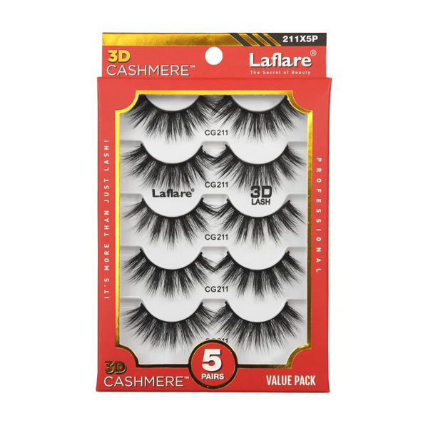 3D Cashmere Eyelashes Value Pack #211X5P