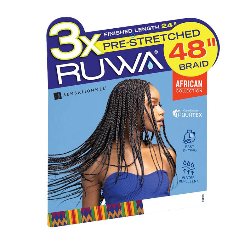 3X Tresse pré-étirée Ruwa 48"