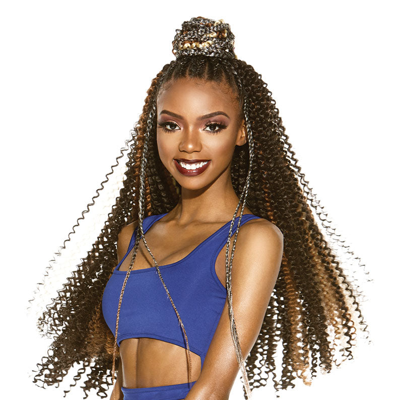 3X tresse ondulée Ruwa 18 "24"