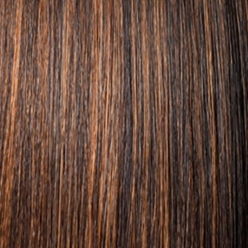 OUTRE 3C whirly loop braiding hair in a rich brown with subtle highlights texture close-up