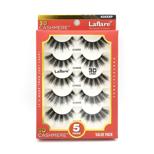 Laflare 3D Cashmere Eyelashes Value Pack #406X5P