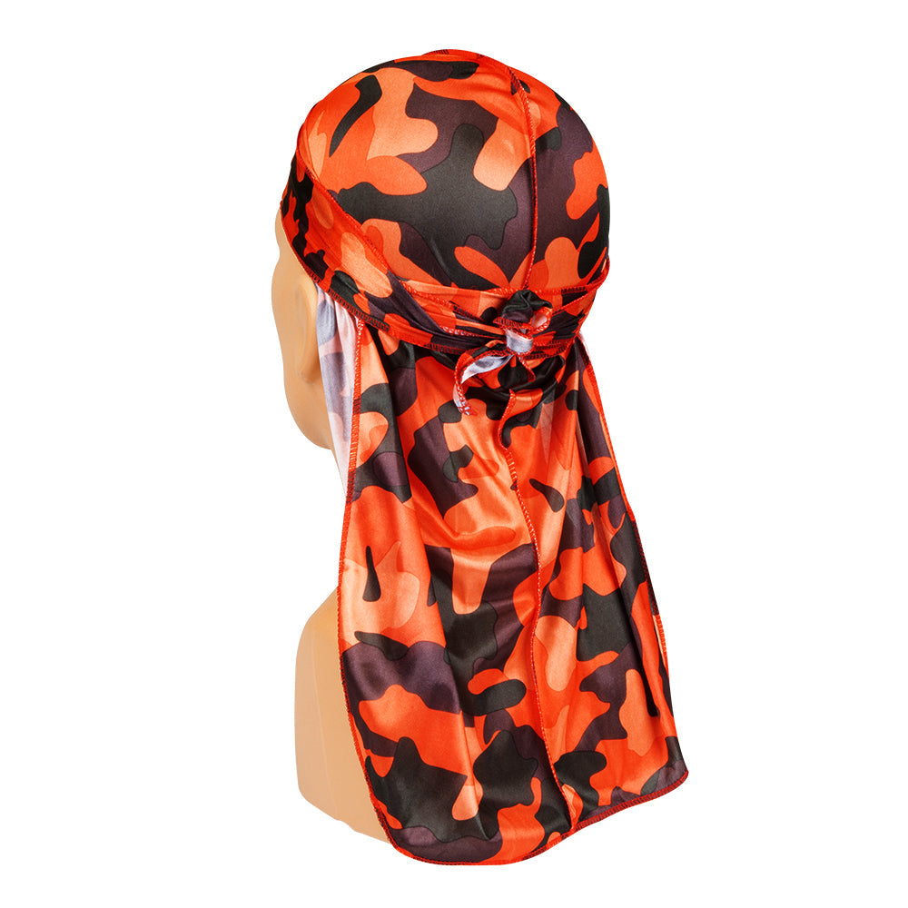 Tyche Camo Durag [Orange] #Tdu25