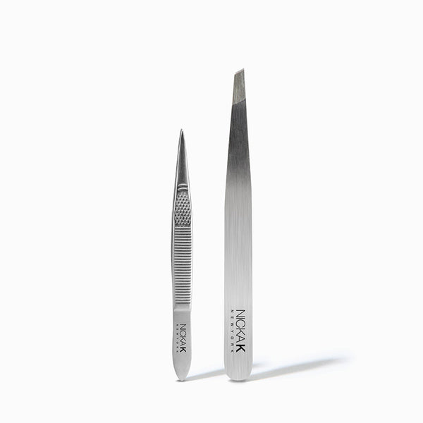 NICKA K IMPLEMENTS Tweezer Combo Pack [SILVER] #NI012S