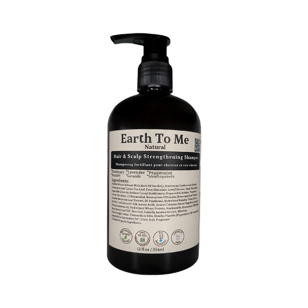 EARTH TO ME Shampooing fortifiant pour cheveux et cuir chevelu 12 oz