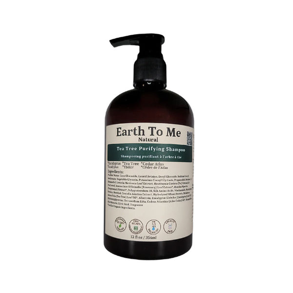 Shampoing purifiant à l'arbre à thé EARTH TO ME 12 oz