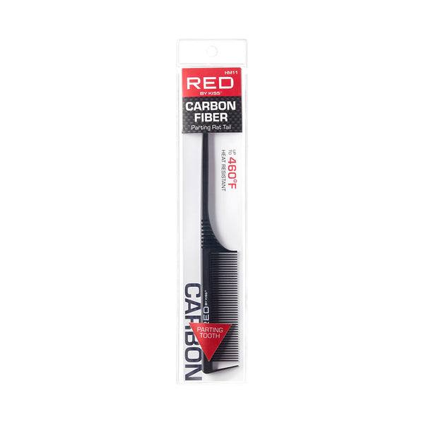 RED by KISS #HM11 Professional Carbon Parting Rat Tail Comb