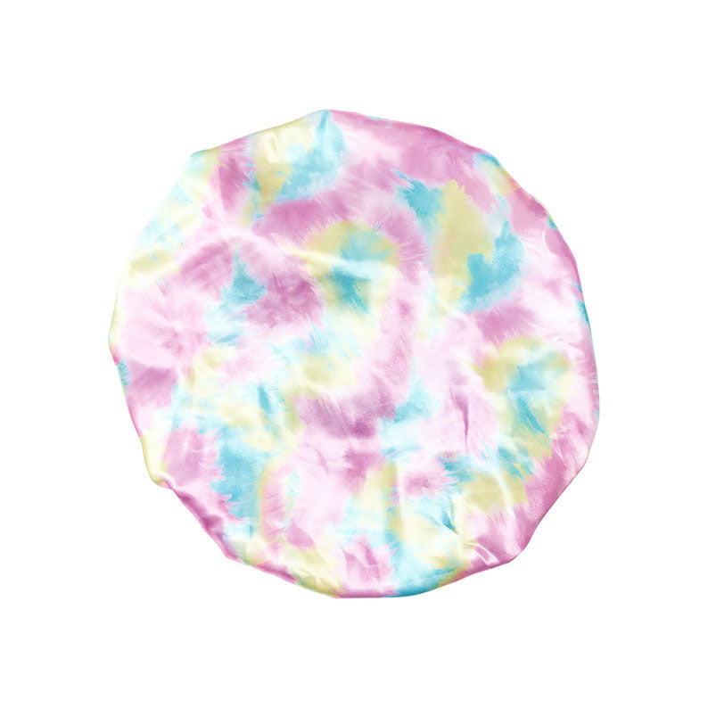 #Hq24 Silky Stylez Wide Edge Silky Bonnet [X Large] [Assorted Tie-Dye]