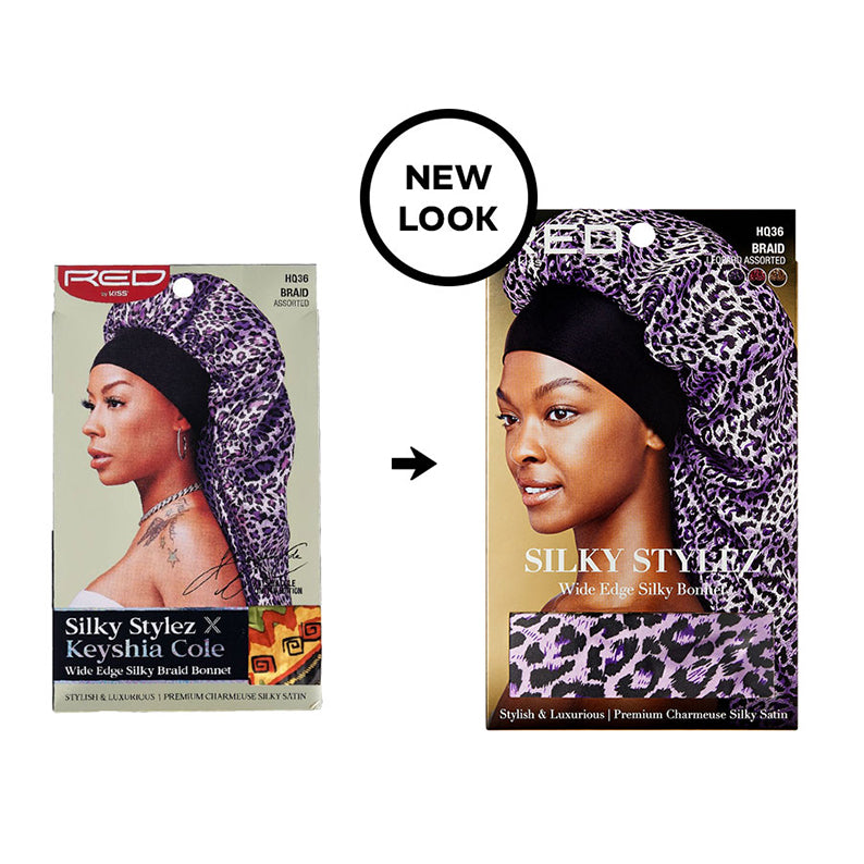 Silky Stylez Wide Edge Silky Bonnet Braid [Super Jumbo] [Assorted Leopard] #Hq36