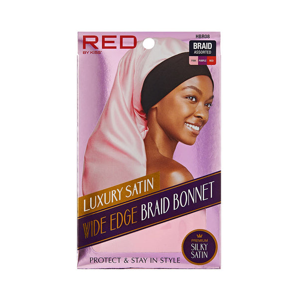 RED by KISS #HBR08 Silky Wide Edge Braid Bonnet [ASSORTED COLOR]