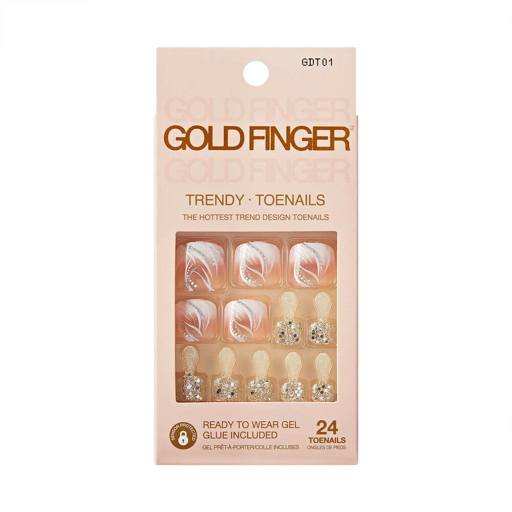 GOLD FINGER Trendy Toenails [Perfect Match] #GDT01
