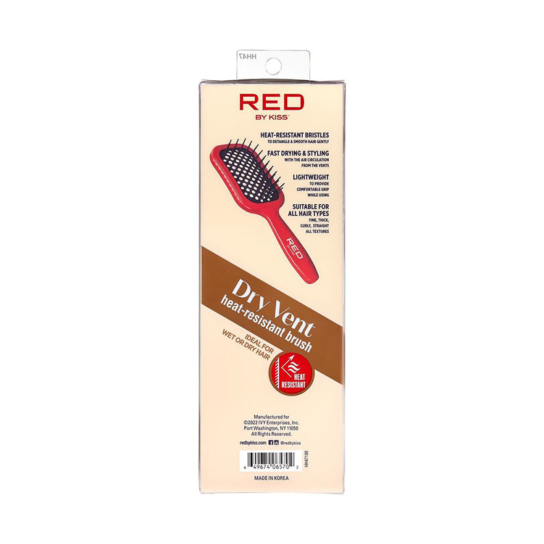 #Hh47 Wet & Dry Vent Heat-Resistant Brush [Red]