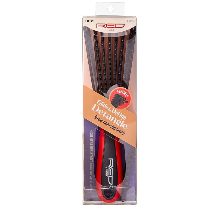 RED by KISS Glide & Define Detangle Brush [Black] #HH62