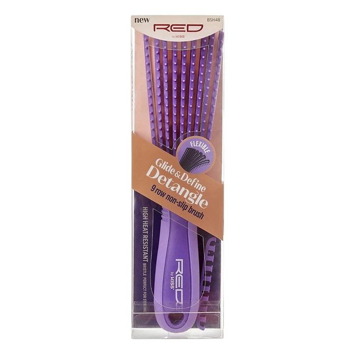 RED by KISS Glide & Define Detangle Brush [Purple] #HH63