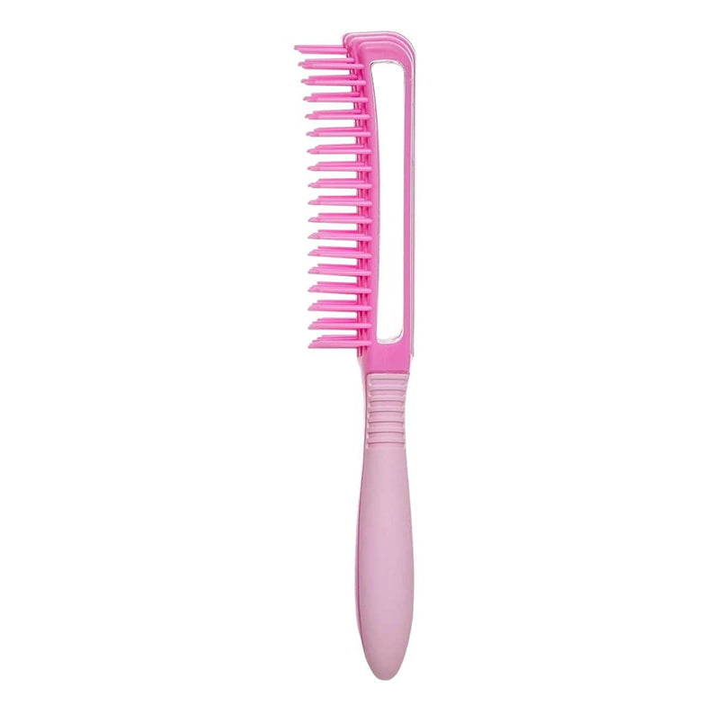 #Hh64 Glide & Define Detangle 9 Row Non-Slip Brush [Pink]