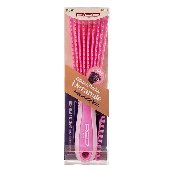 RED by KISS Glide & Define Detangle Brush [Pink] #HH64