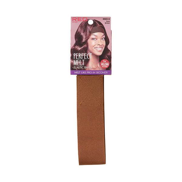 RED by KISS #HWG14 Premium Elastic Wig Band Wide [DARK BROWN]