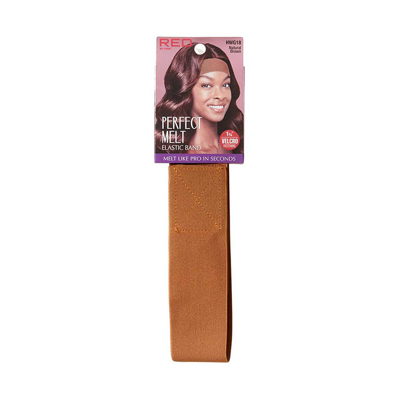 RED by KISS #HWG18 Premium Elastic Wig Band Wide [NATURAL BROWN]