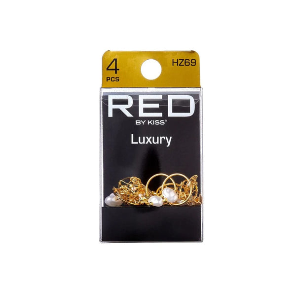 RED Braid Charm 4pcs #HZ69