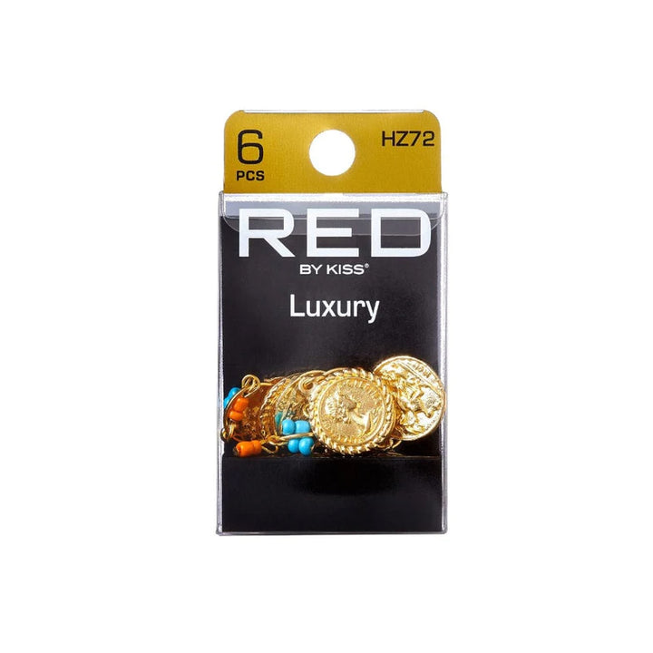 RED Braid Charm 6pcs #HZ72