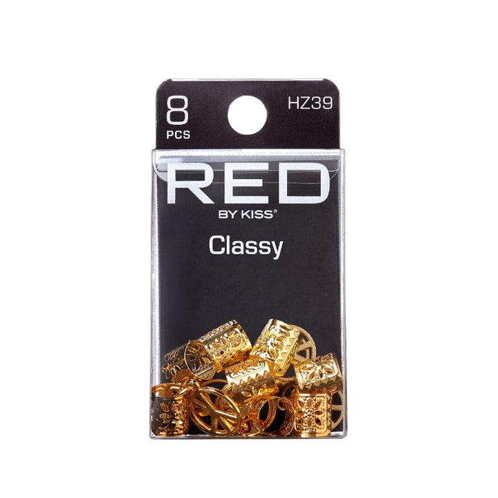 RED Braid Charm 8pcs #HZ39