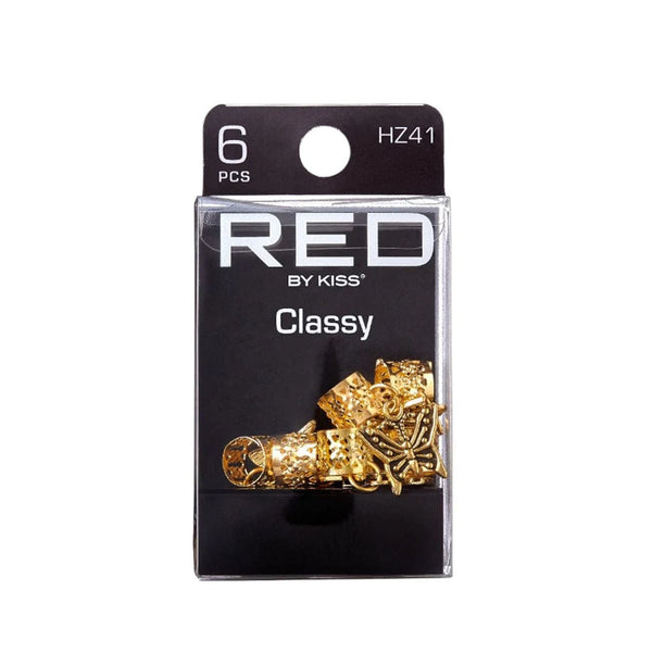 RED Braid Charm 6pcs #HZ41