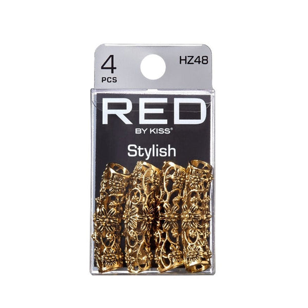 RED Braid Charm 4pcs #HZ48