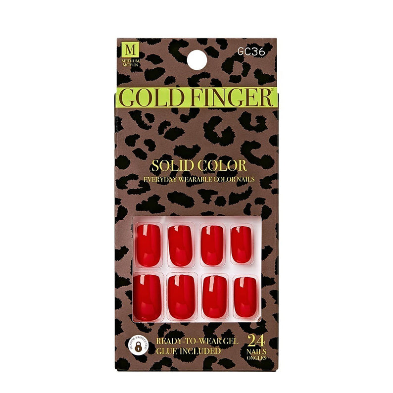 KISS Gold Finger Solid Color Nails [HOLDING U] #GC36