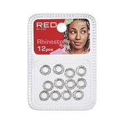 Rhinestone Hair Beads 12Pcs #Ha81
