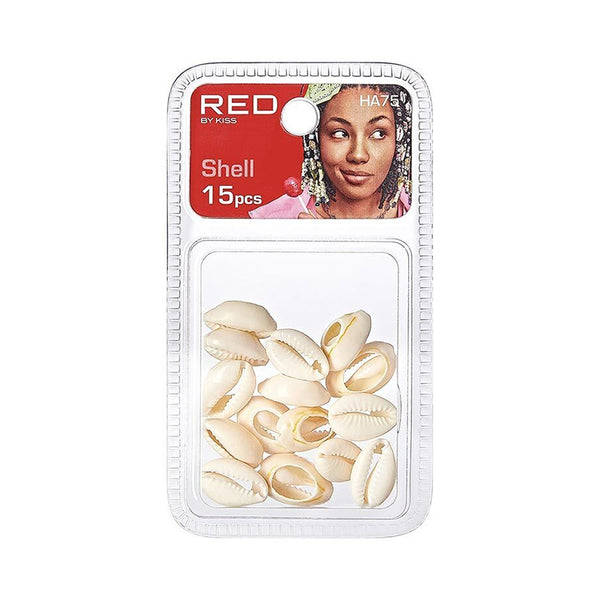 Perles pour cheveux en forme de coquillage, 15 pièces, n° Ha75