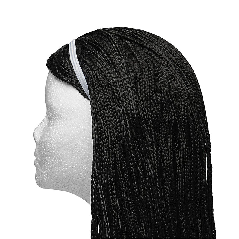 #Heb35 Elastic Sport Headband 10Mm 6Pcs [Black & White]