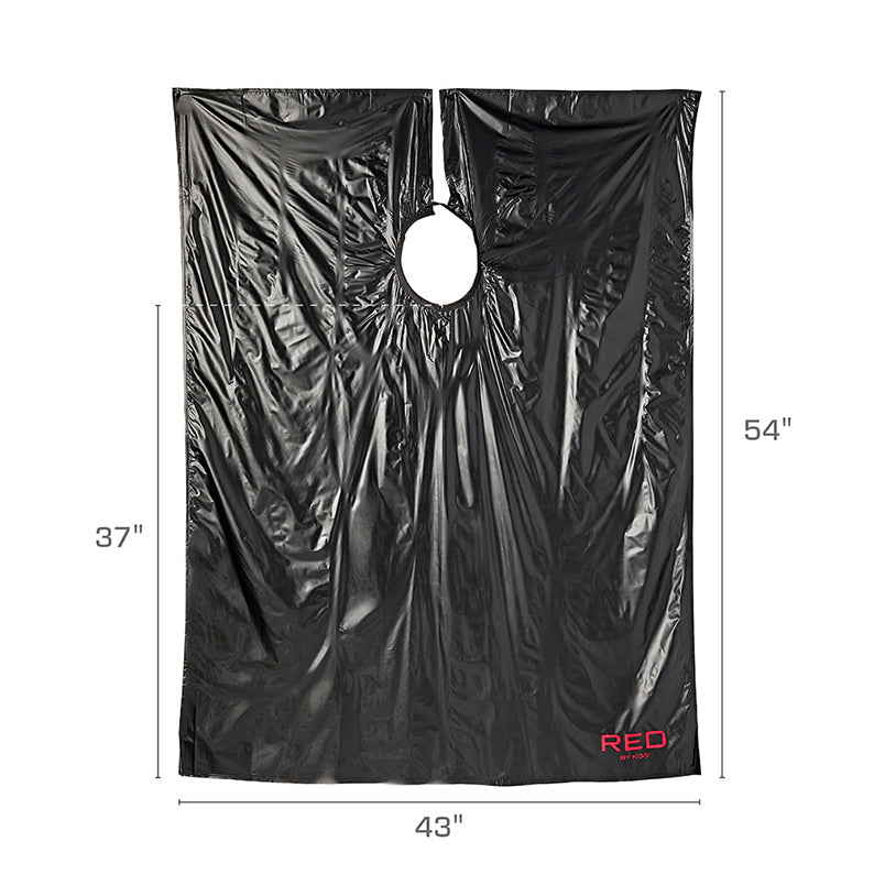 RED by KISS Shampoo Soft Vinyl Cape [BLACK] #SA01