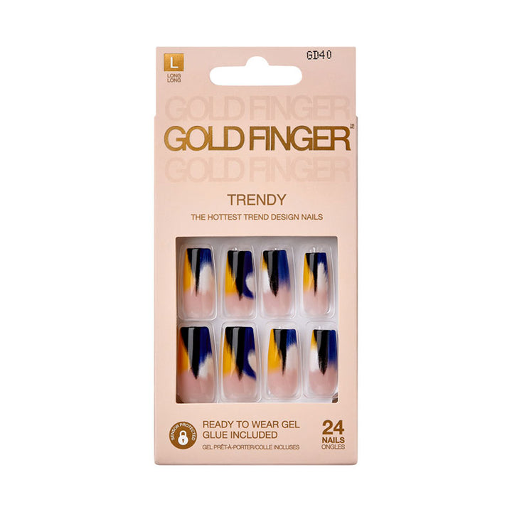 KISS GOLD FINGER #GD40 Trendy Nails [DO U MIND]