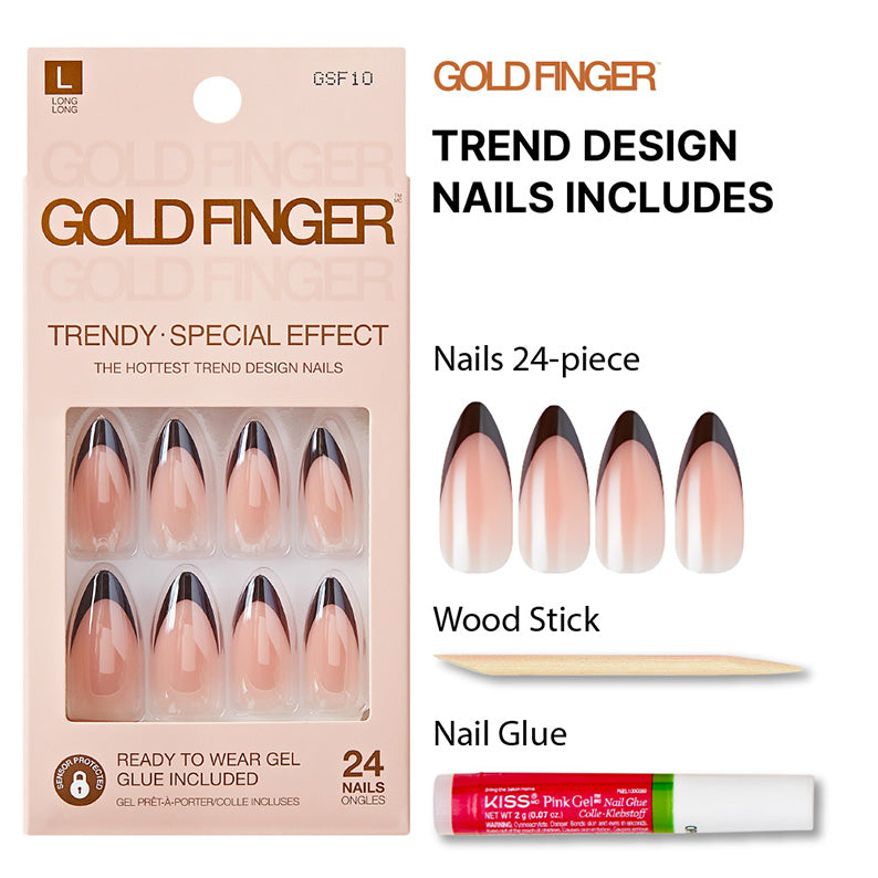 KISS Gold Finger Trendy Special Effect [CHOCO CLAZED] #GSF10