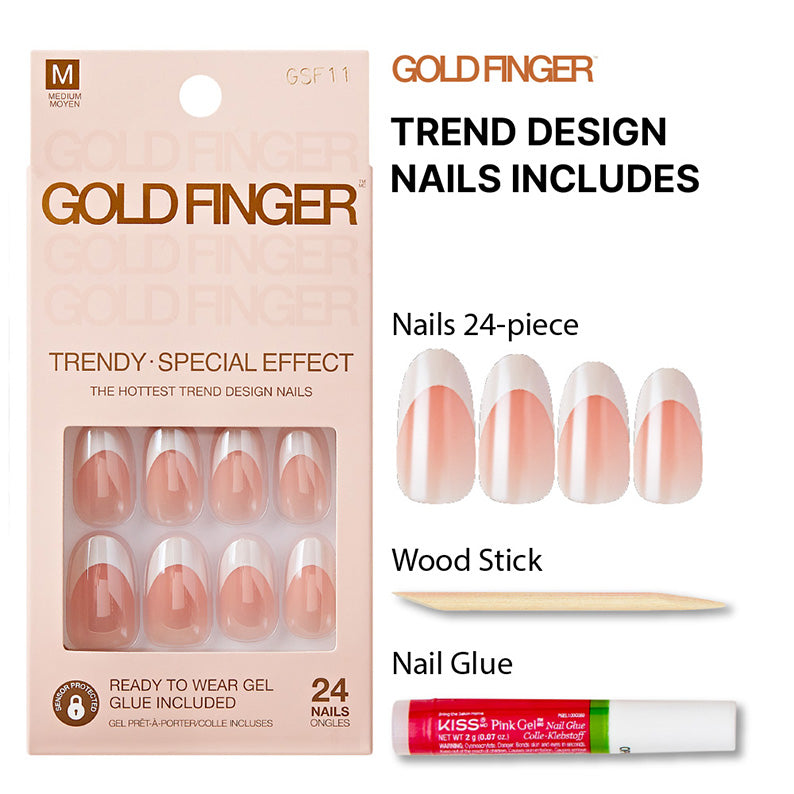 KISS Gold Finger Trendy Special Effect [CREAM GLAZED] #GSF11