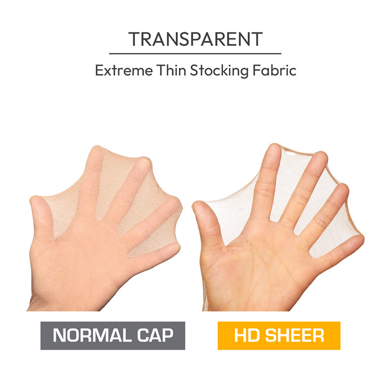 #Hwc21 Bonnet de perruque invisible HD 2 pièces [Marron naturel]