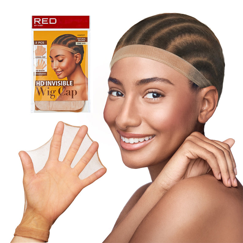 #Hwc21 Bonnet de perruque invisible HD 2 pièces [Marron naturel]