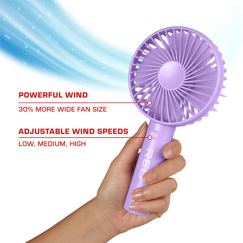 #Fan01 Portable Handheld Rechargerable Beauty Fan [Purple]